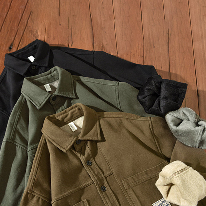 Hetty London Fleece Cargo Shirt for Men