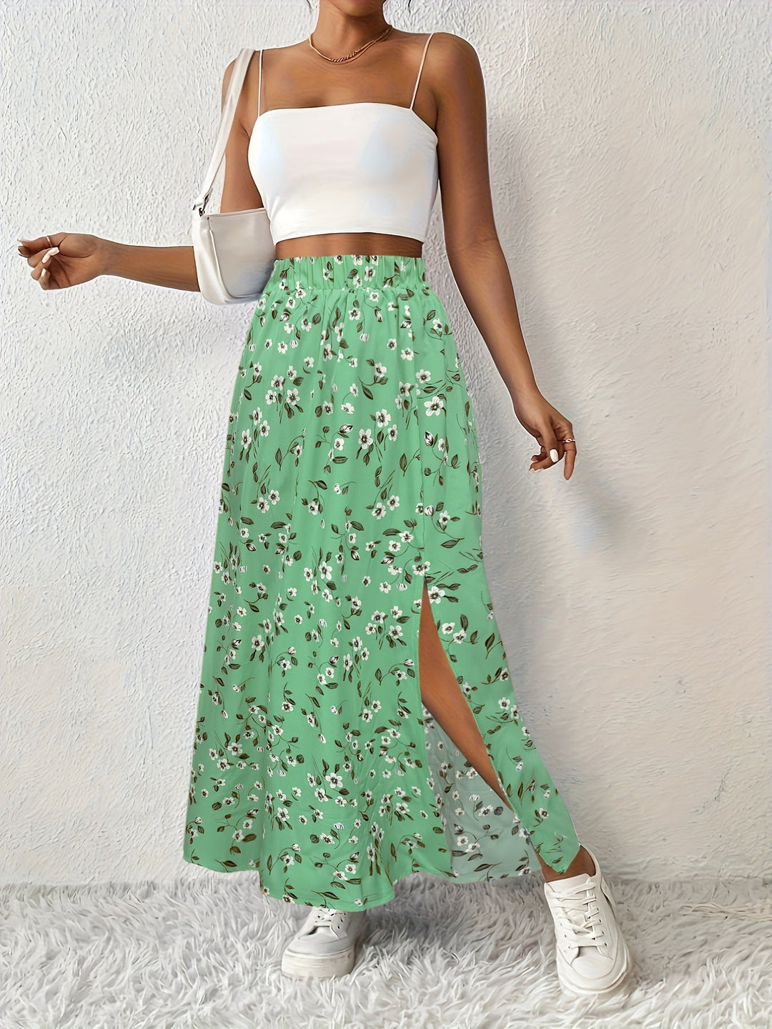 Paige™ | Floral Print Maxi Skirt