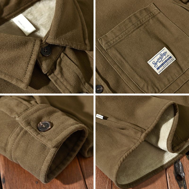 Hetty London Fleece Cargo Shirt for Men