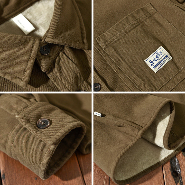Hetty London Fleece Cargo Shirt for Men