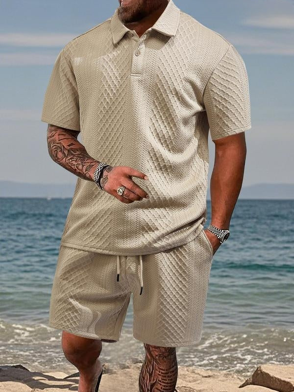 Hetty London Summer Textured Knit Set for Men