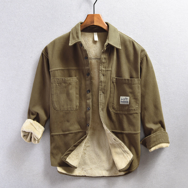 Hetty London Fleece Cargo Shirt for Men