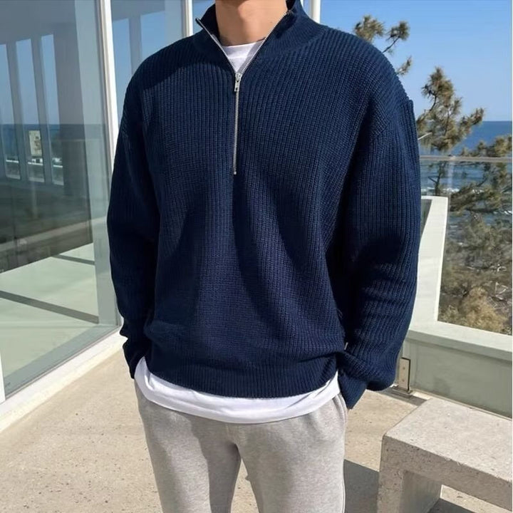 Ambrose - Ribbed Half-Zip Jumper