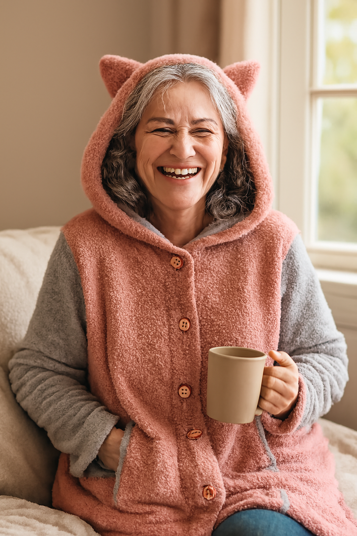 Olivia | Cosy Cat Ear Hoodie - Elegant Comfort for Autumn &amp; Winter