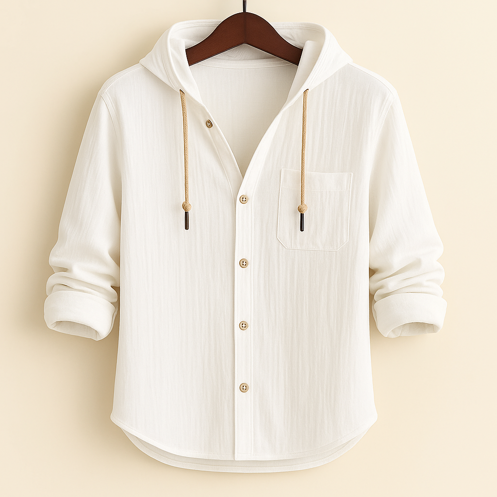 Hetty London Luxury Soft Cotton Hooded Shirt