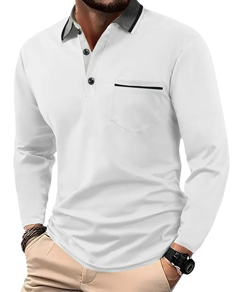 Hetty London Classic Long Sleeve Polo Shirt