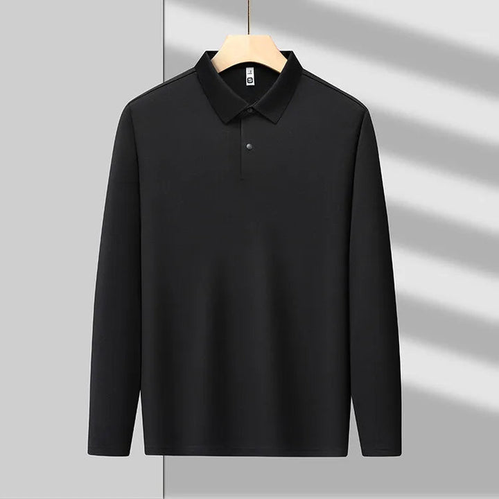 Piqué Long Sleeve Cotton Polo