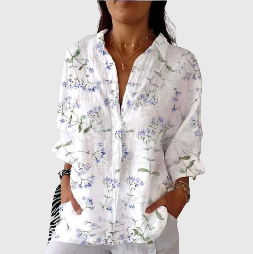 Olga | Lightweight Colourful Blouse with Print