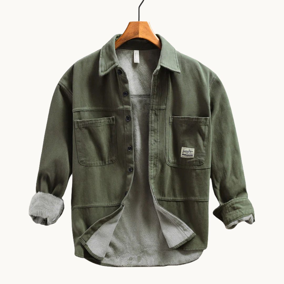 Hetty London Fleece Cargo Shirt for Men