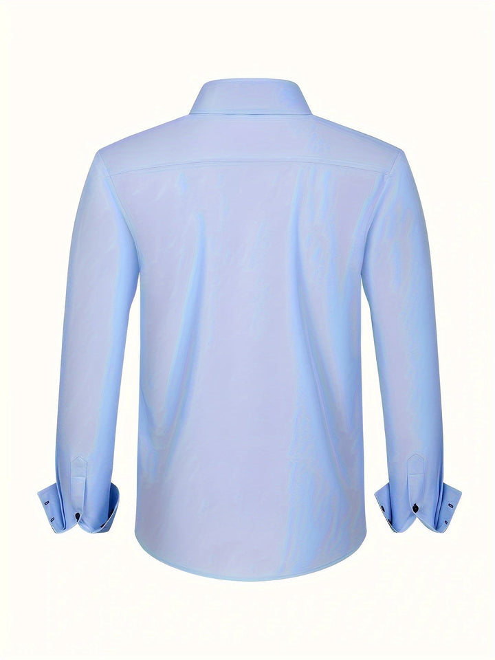 Albert Elegant Lightweight Shirt with Contrast Details