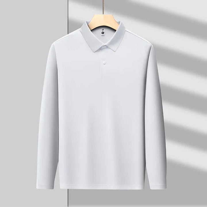 Piqué Long Sleeve Cotton Polo