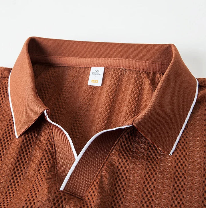 Julian Woven Collar Polo