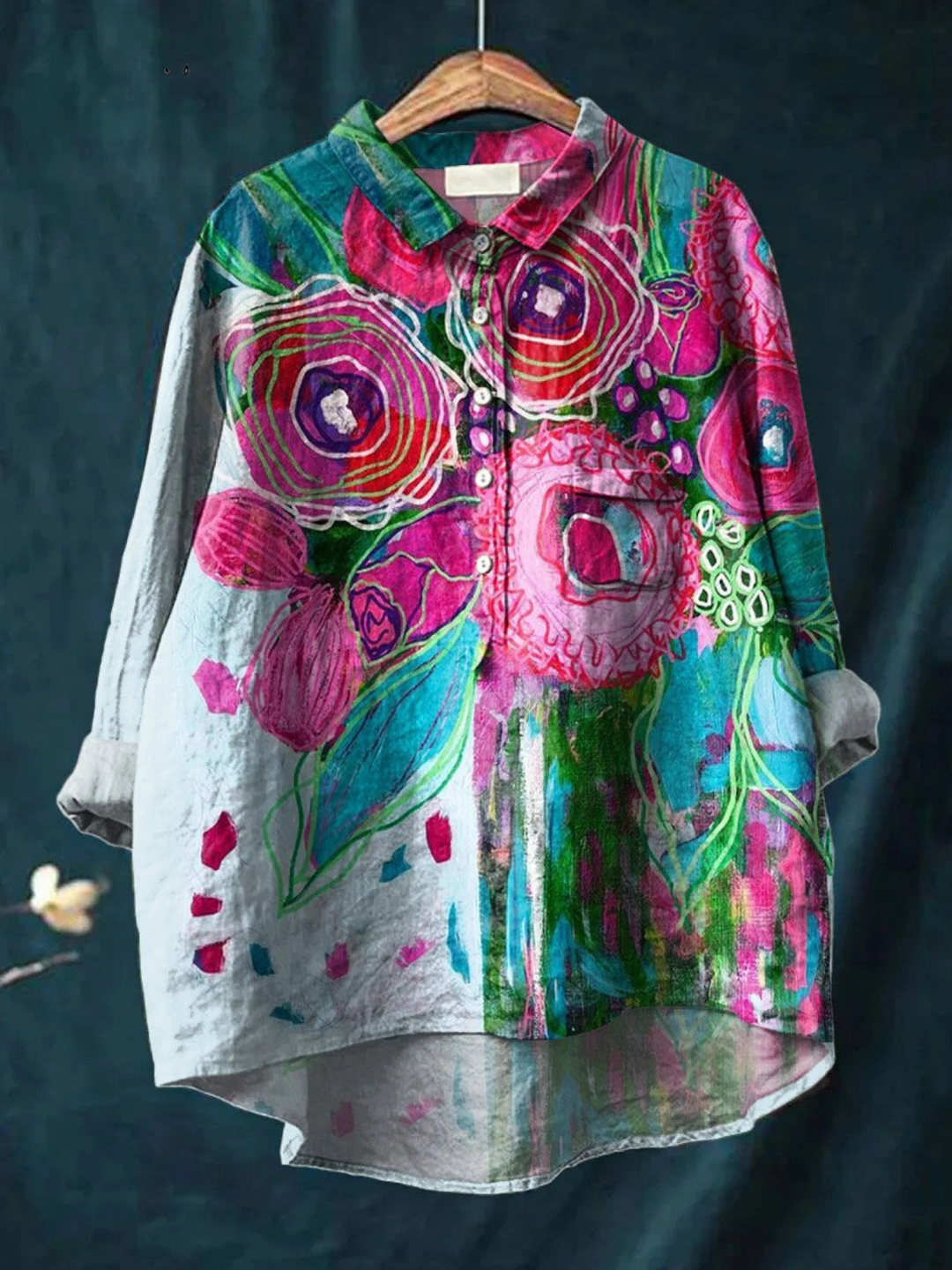 Martha | Casual T-Shirt with Vintage Floral Print
