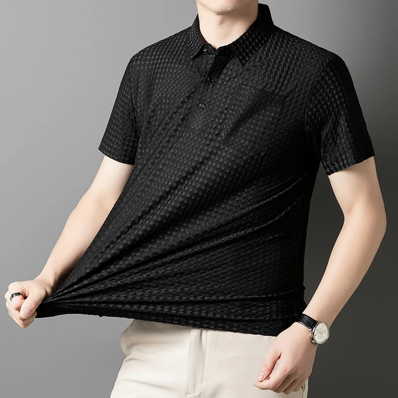Castello Stretch Flex Texture Polo