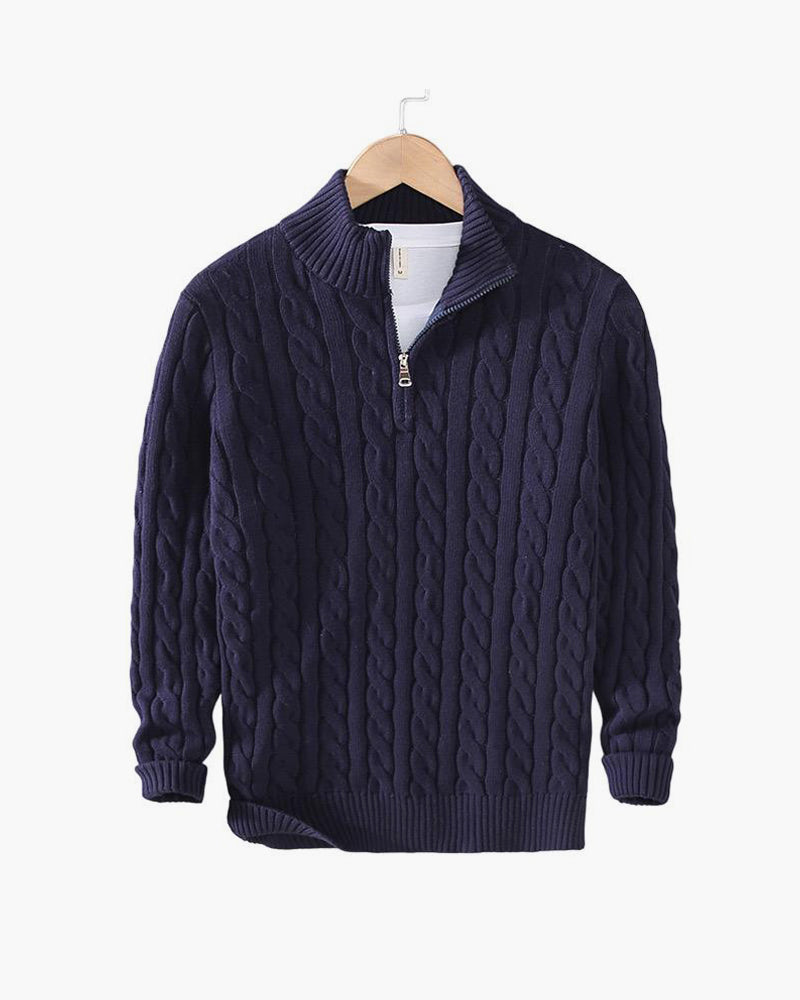 Oakley - Zipped Cable Knit Jumper