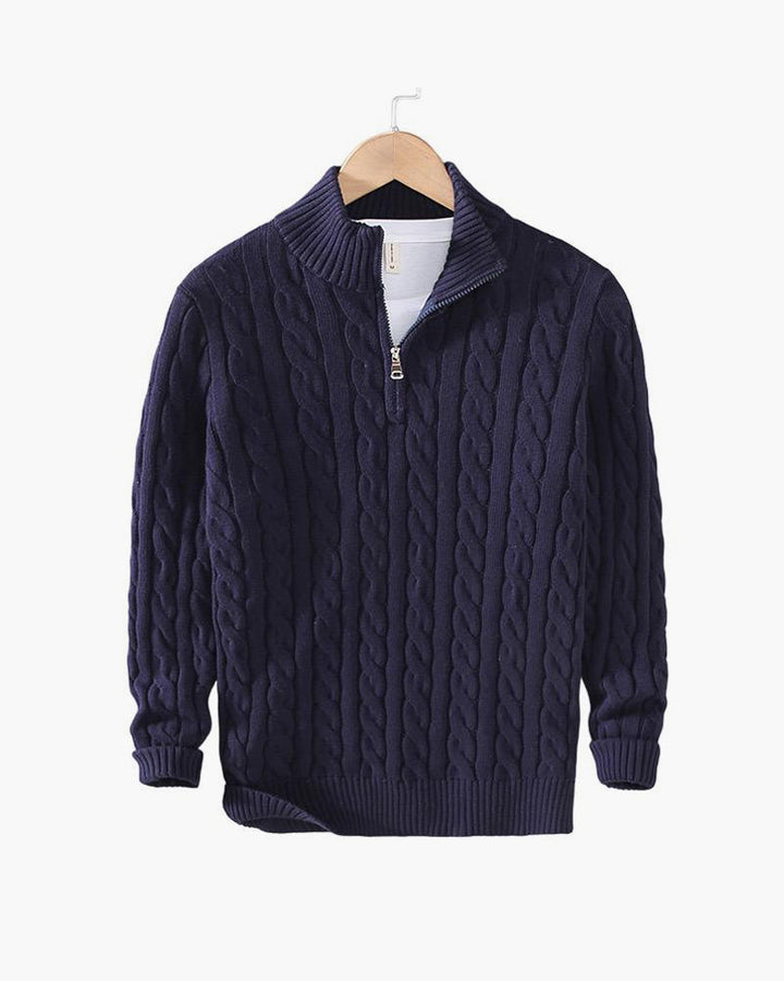 Oakley - Zipped Cable Knit Jumper