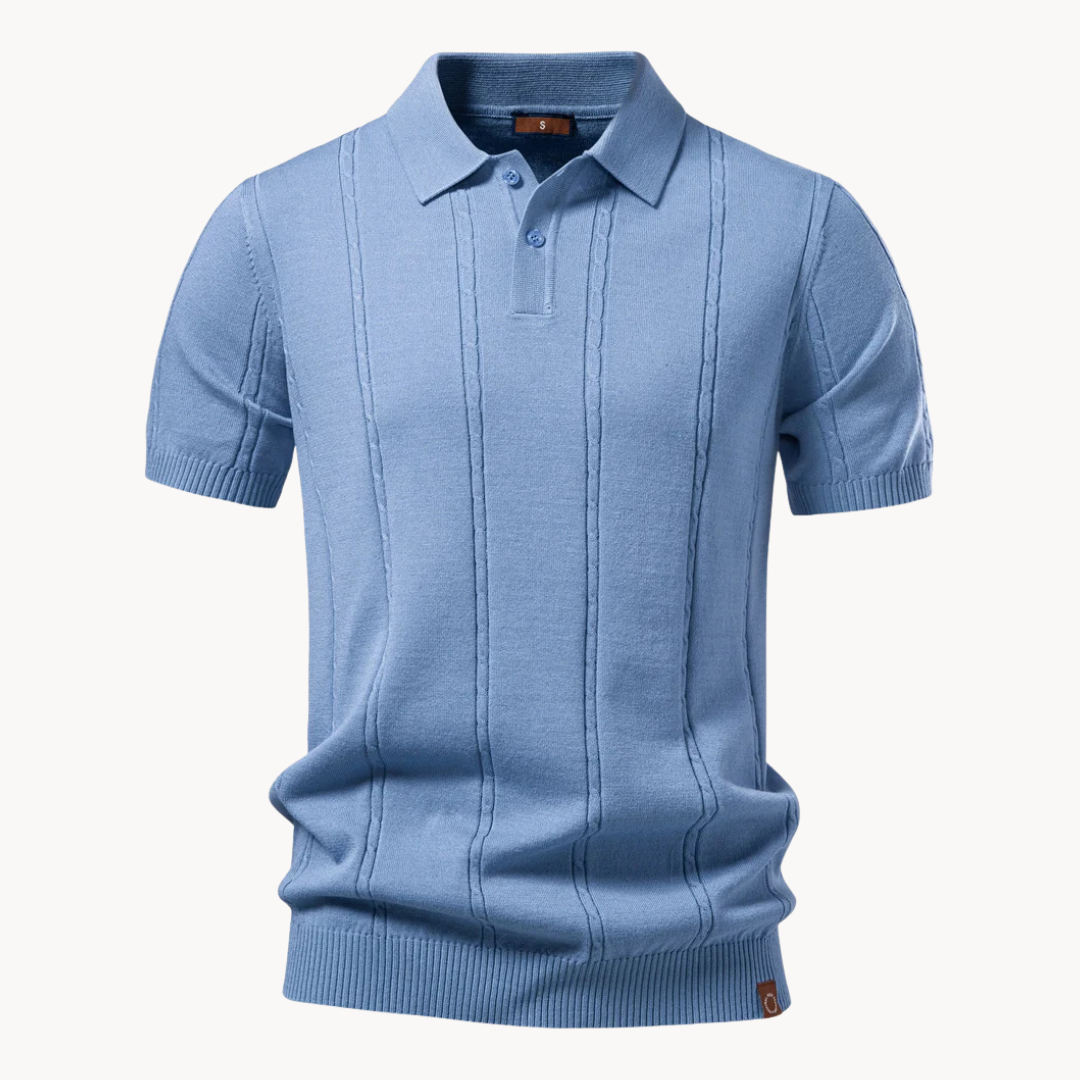 Hetty London Elegant Knit Polo Shirt for Men