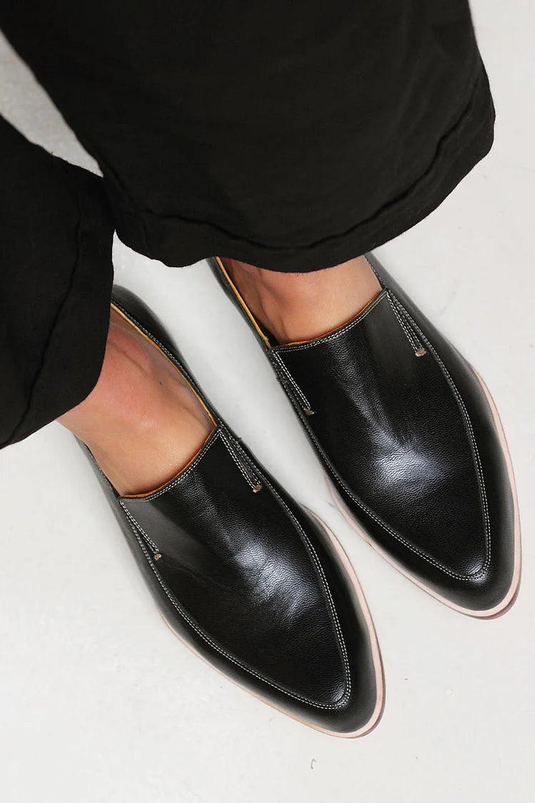 Elina | Classic Black Loafers
