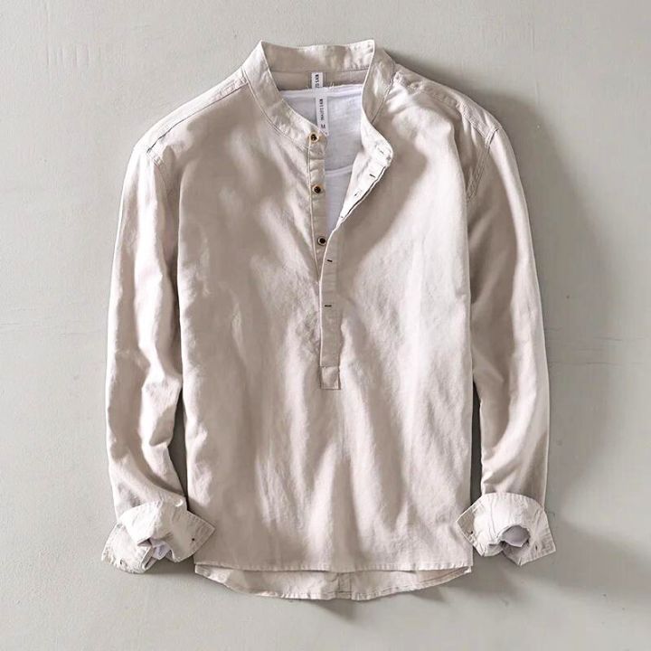 Hetty London Minimalist Linen Shirt for Men