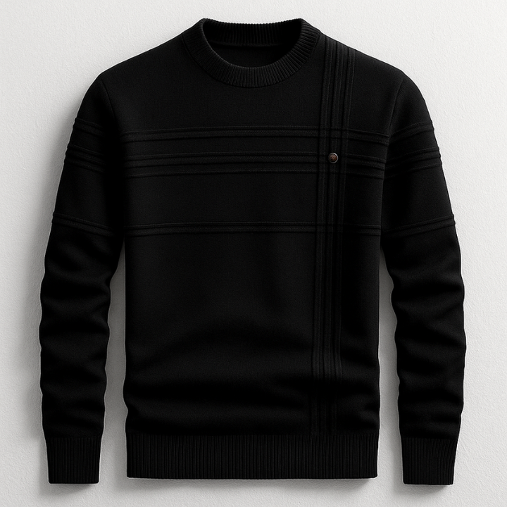 Jerome - Ridged Texture Crew Neck Jumper