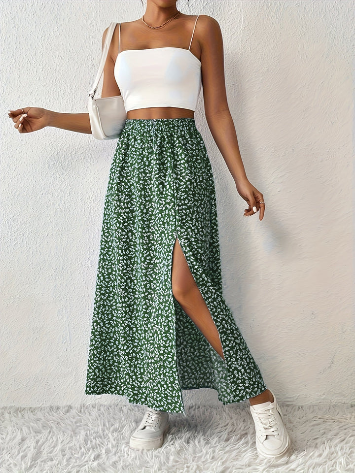 Paige™ | Floral Print Maxi Skirt