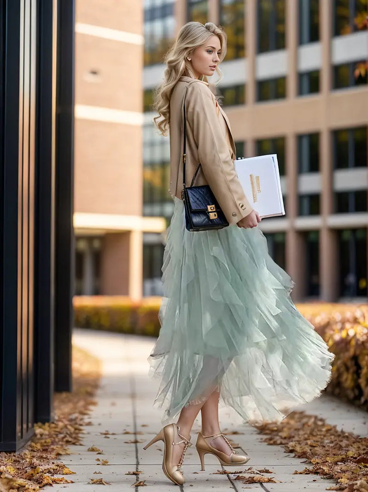Cecil™ | Stylish Mesh Layered Tutu Skirt
