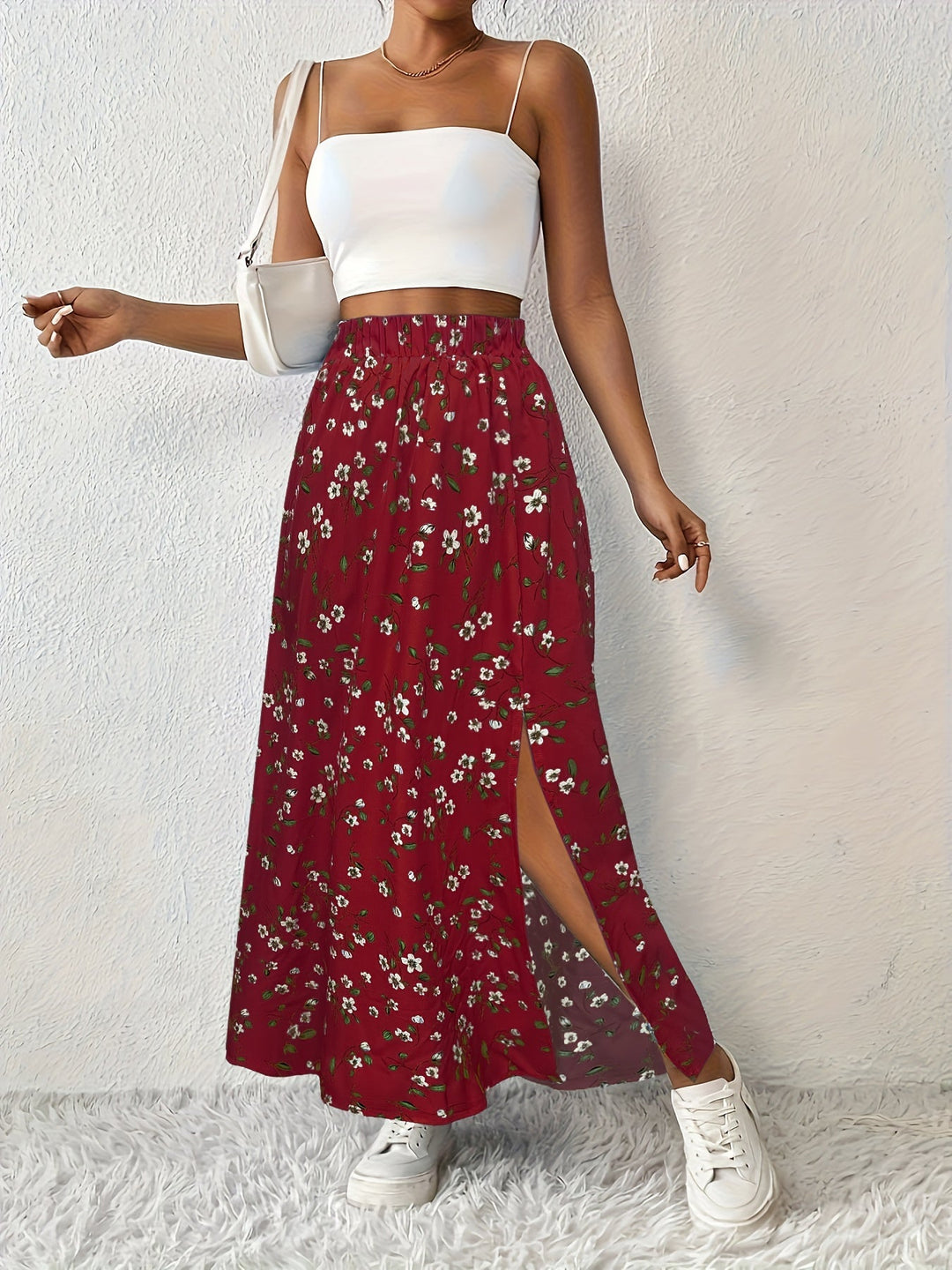 Paige™ | Floral Print Maxi Skirt
