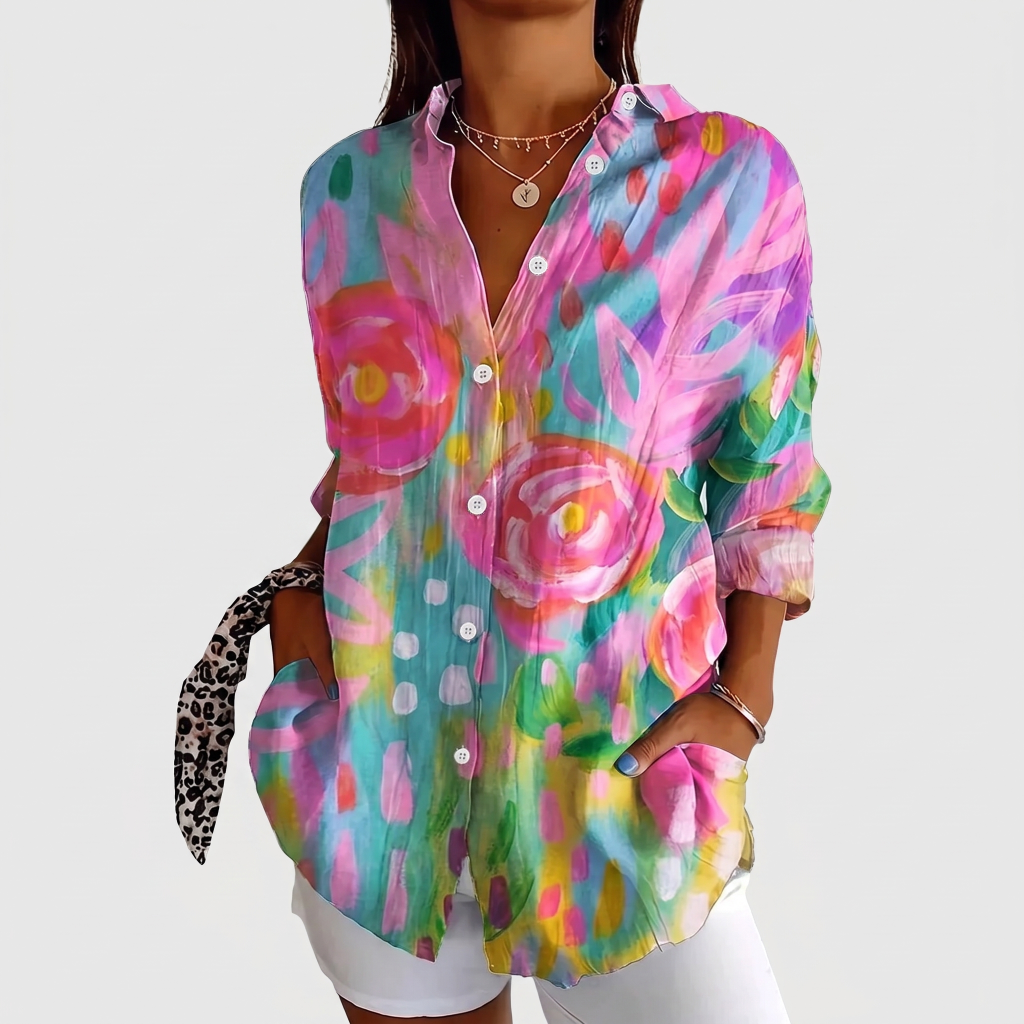 Shielo | Blouse with Abstract Pattern