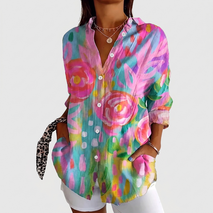 Shielo | Blouse with Abstract Pattern