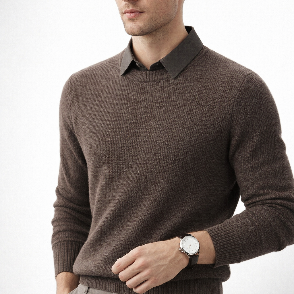 Kingsley - Dark Collar Knit Jumper