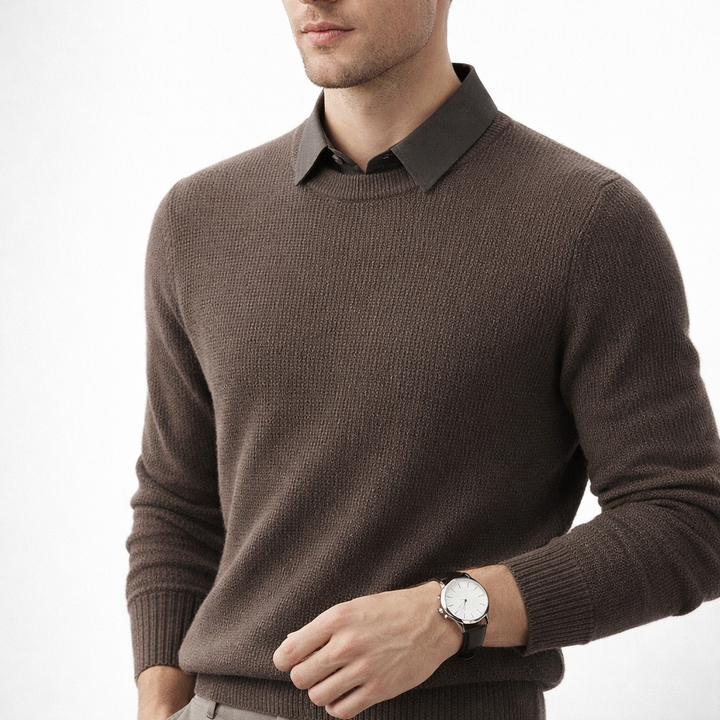 Kingsley - Dark Collar Knit Jumper