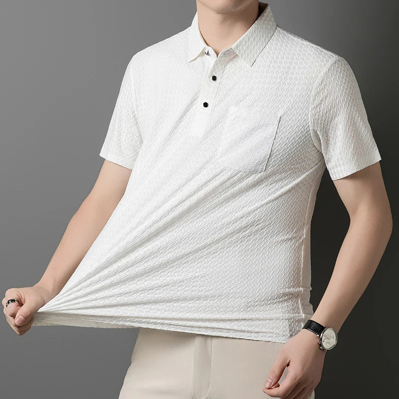 Castello Stretch Flex Texture Polo