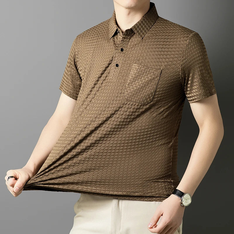 Castello Stretch Flex Texture Polo