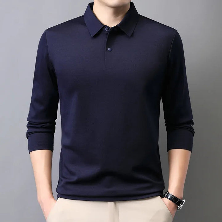 Piqué Long Sleeve Cotton Polo