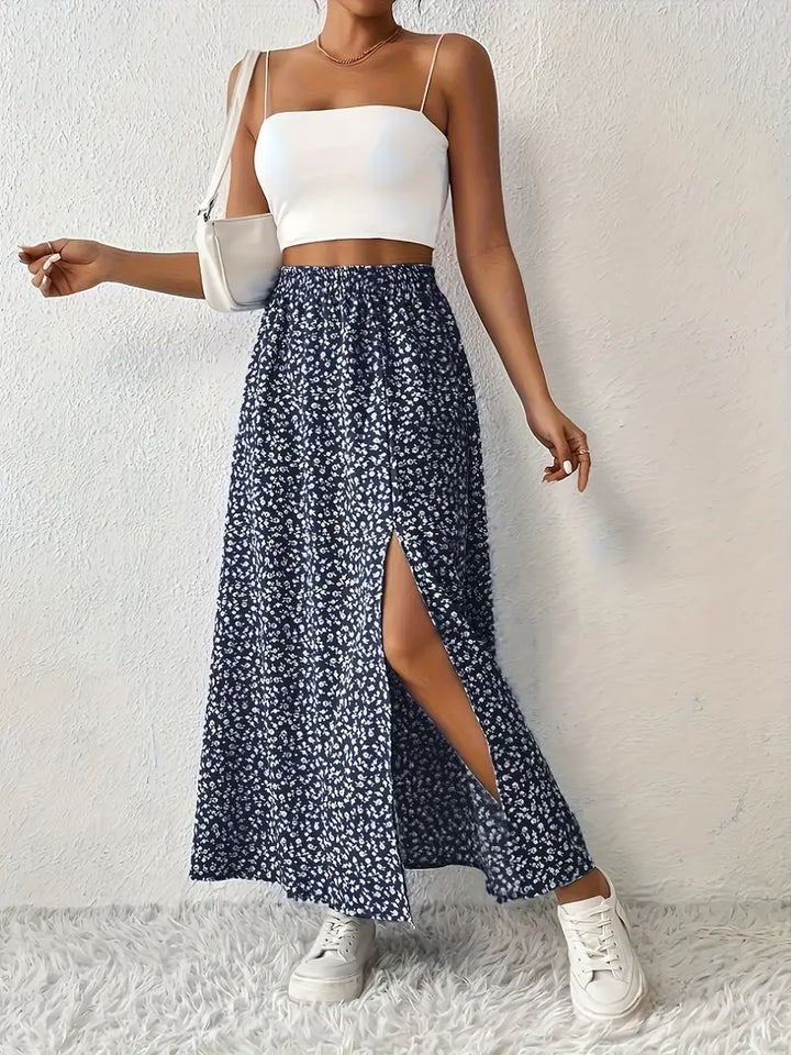 Paige™ | Floral Print Maxi Skirt