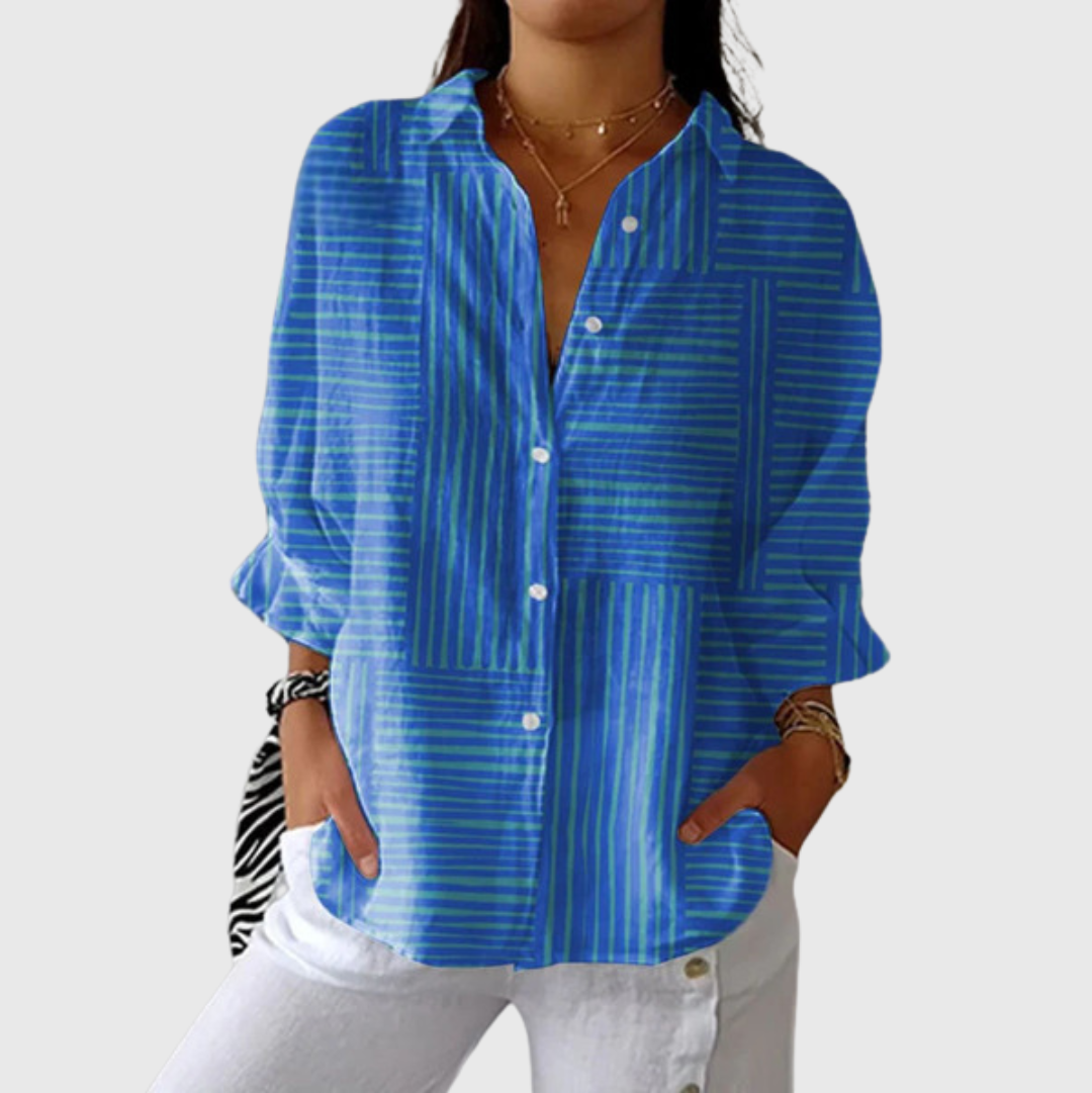 Malin | Lightweight Colourful Blouse with Print