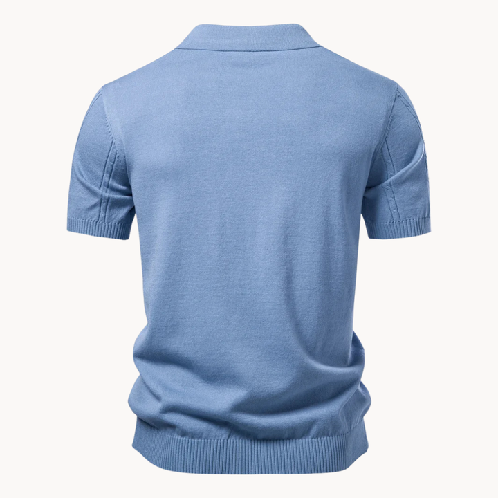 Hetty London Elegant Knit Polo Shirt for Men