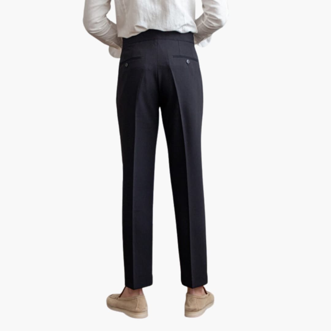Xavier - Pleated Tapered Trousers
