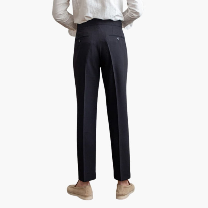 Xavier - Pleated Tapered Trousers