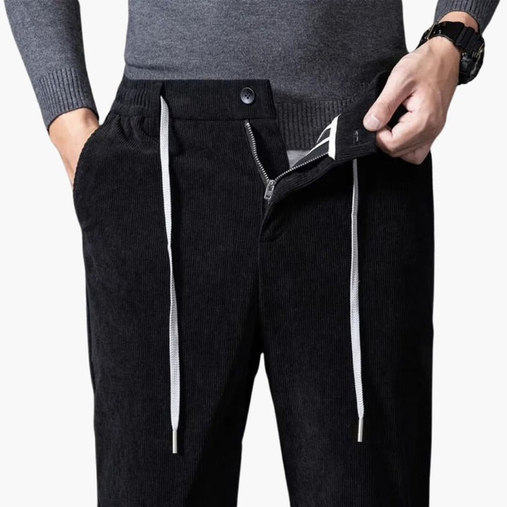 Lawrence - Corduroy Drawstring Trousers