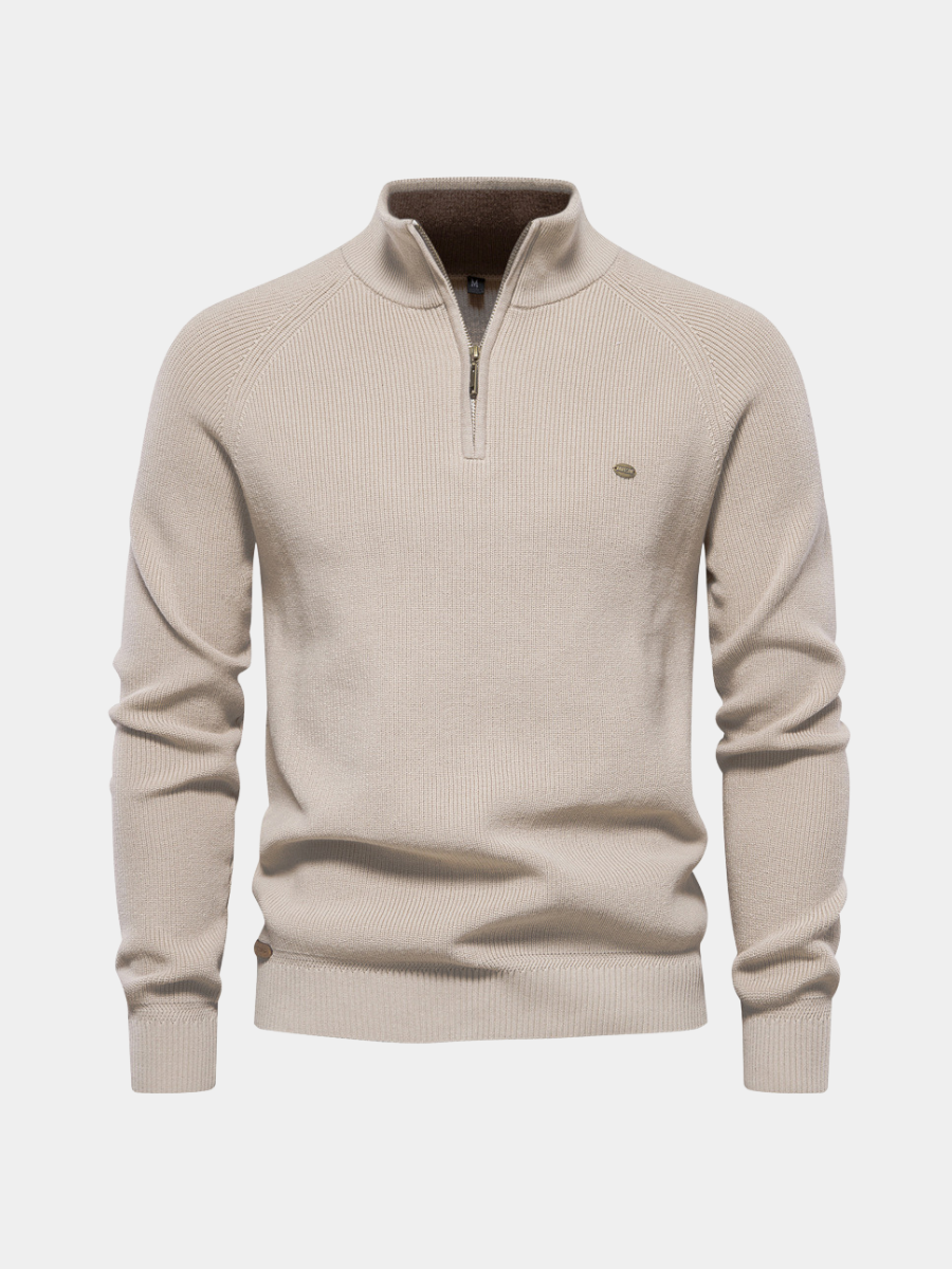Jacob - Quarter-Zip Textured Jumper