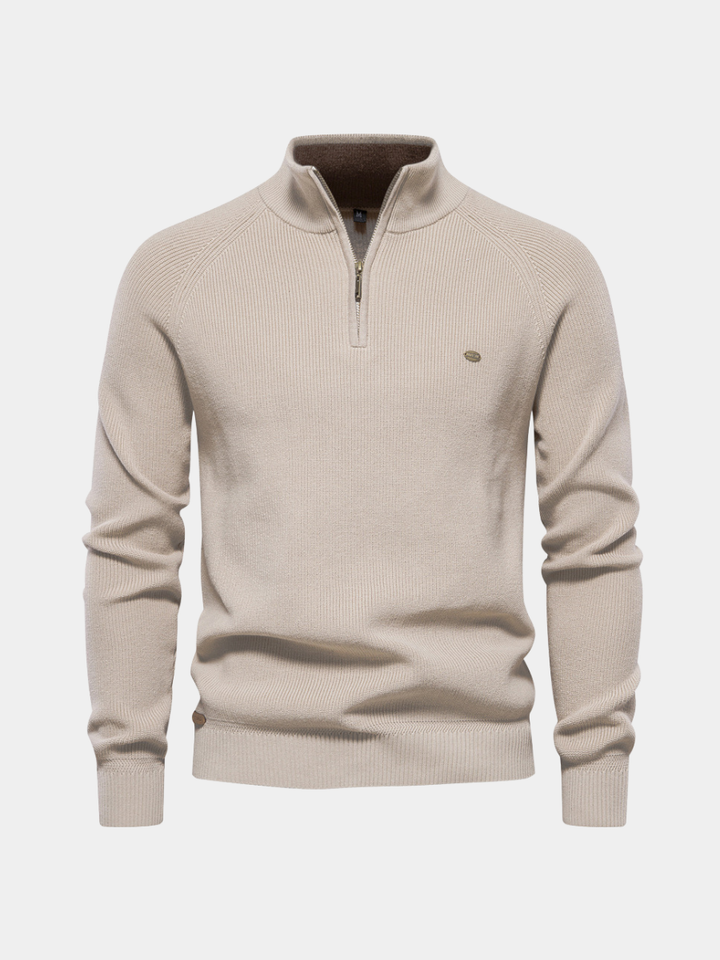 Jacob - Quarter-Zip Textured Jumper