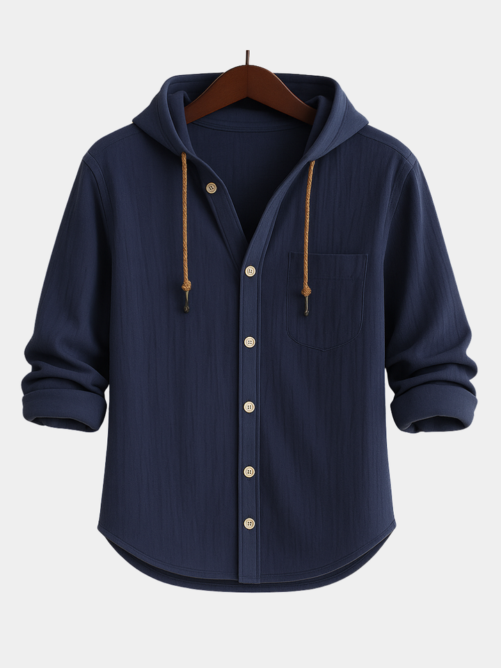 Hetty London Luxury Soft Cotton Hooded Shirt
