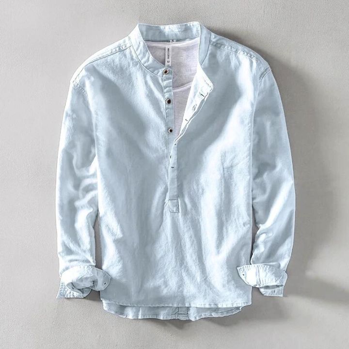 Hetty London Minimalist Linen Shirt for Men