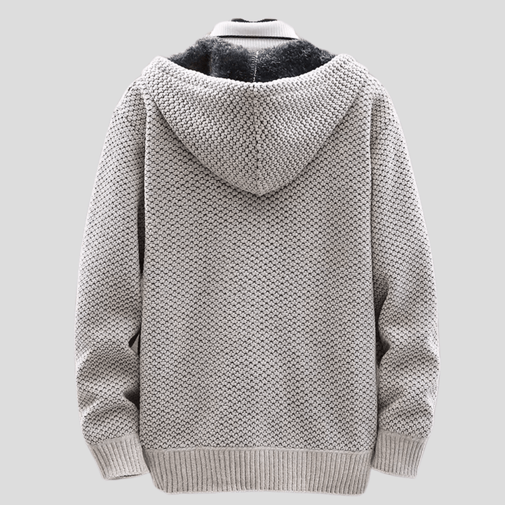 Percival - Lined Hood Zip Cardigan