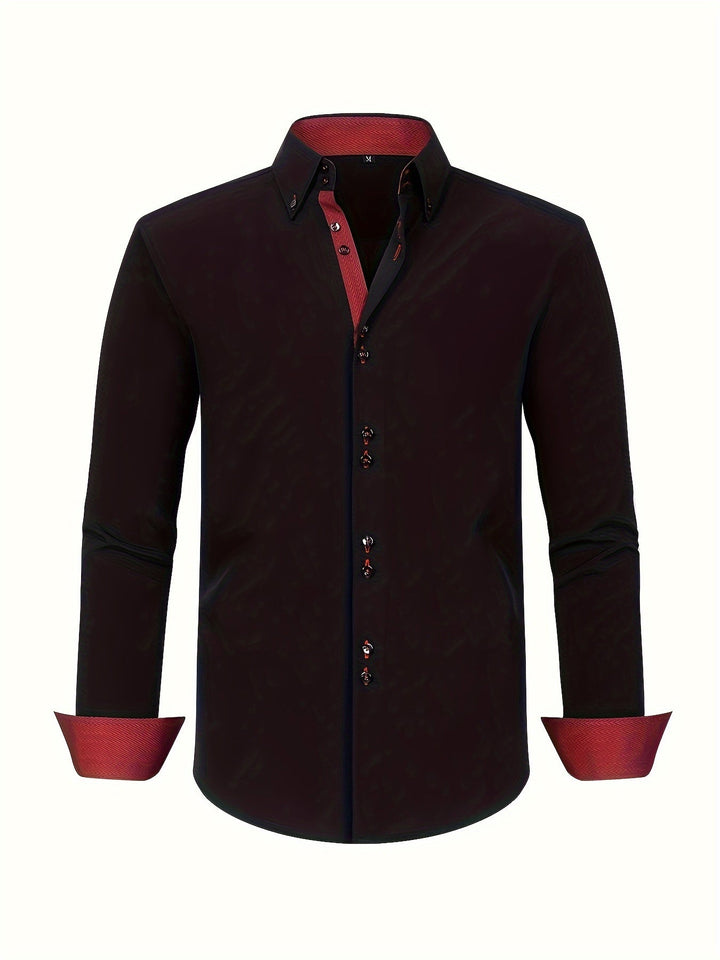 Albert Elegant Lightweight Shirt with Contrast Details