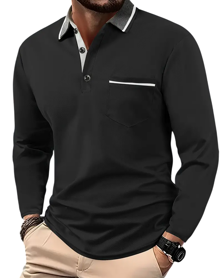 Hetty London Classic Long Sleeve Polo Shirt