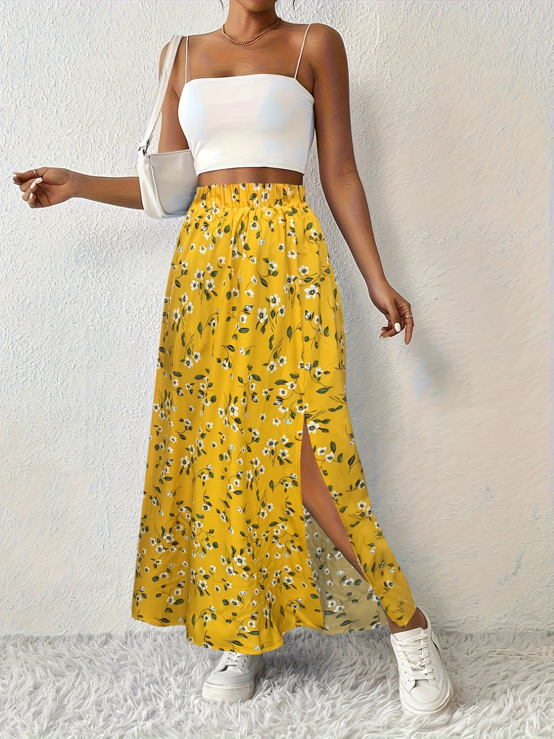 Paige™ | Floral Print Maxi Skirt