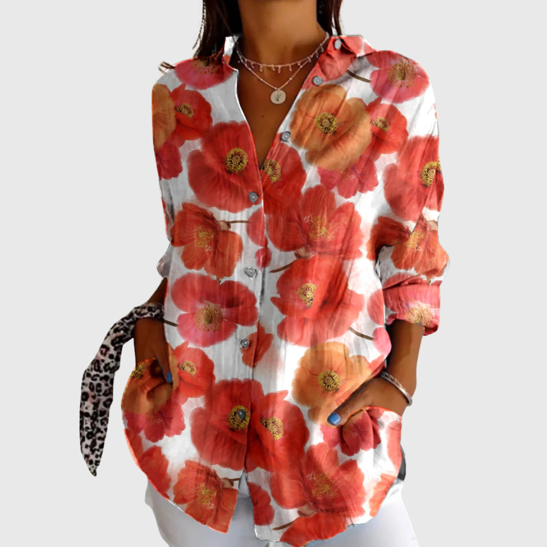 Patricia | Light Colourful Blouse with Print