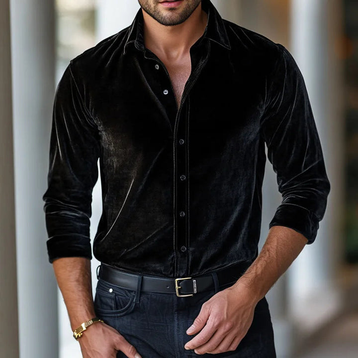 Vellano Luxe Velvet Shirt
